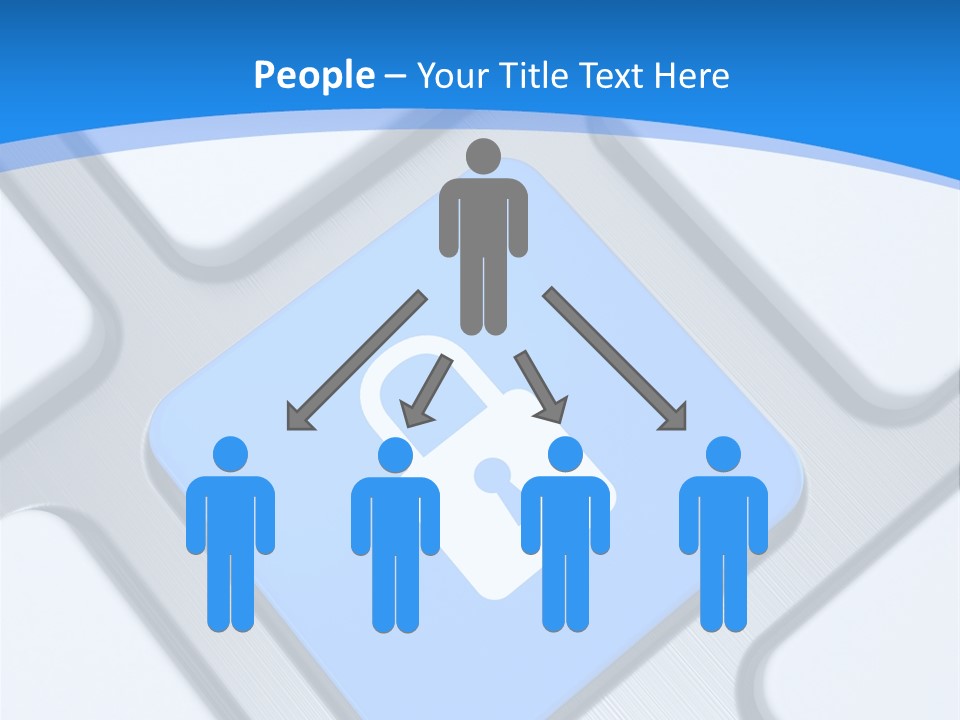 Blue Safety Secure PowerPoint Template