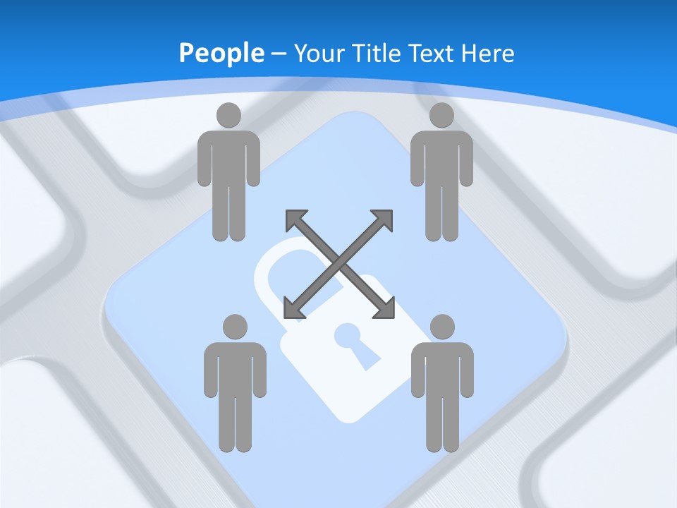 Blue Safety Secure PowerPoint Template