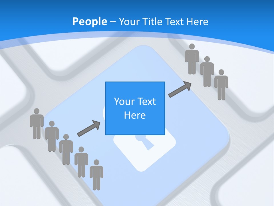 Blue Safety Secure PowerPoint Template