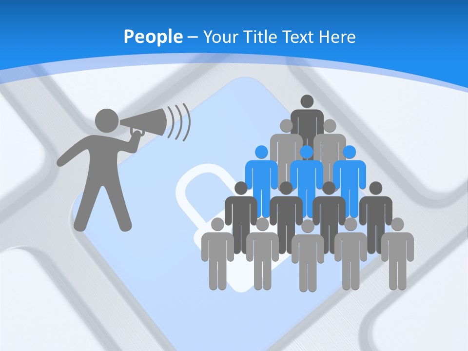 Blue Safety Secure PowerPoint Template