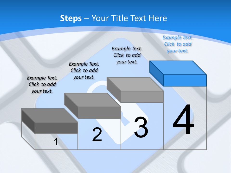 Blue Safety Secure PowerPoint Template