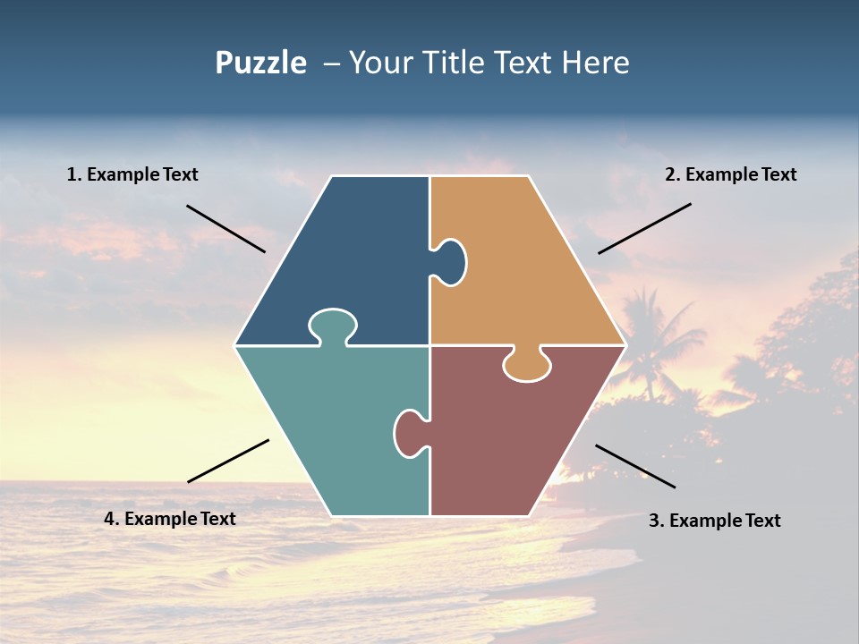 Ocean Duck Tropical Beach PowerPoint Template