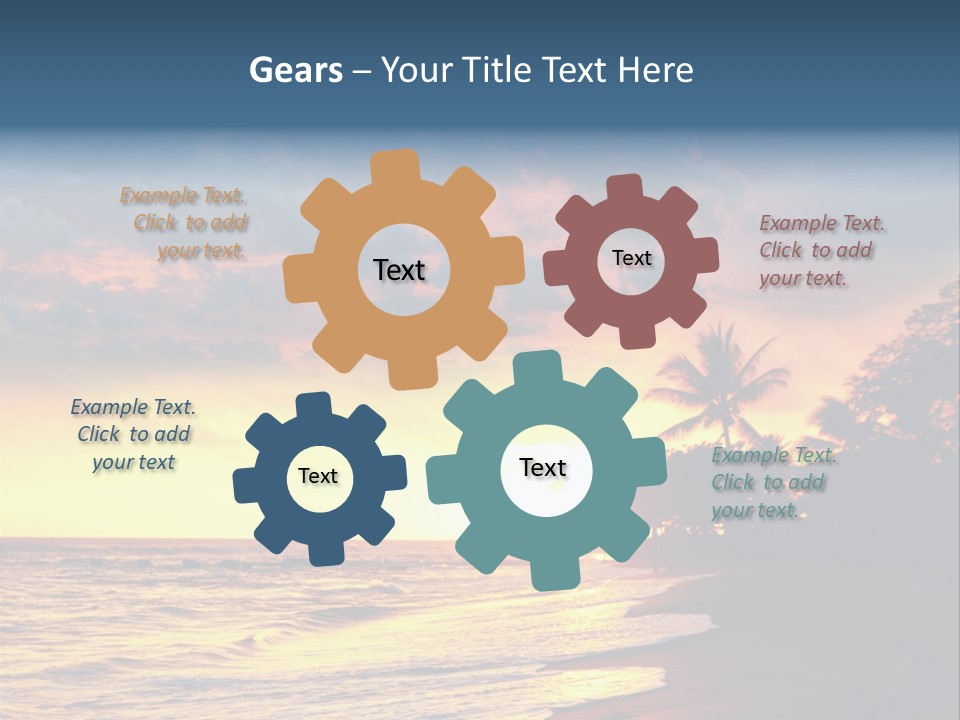 Ocean Duck Tropical Beach PowerPoint Template