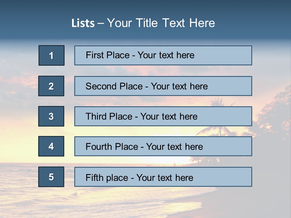 Ocean Duck Tropical Beach PowerPoint Template