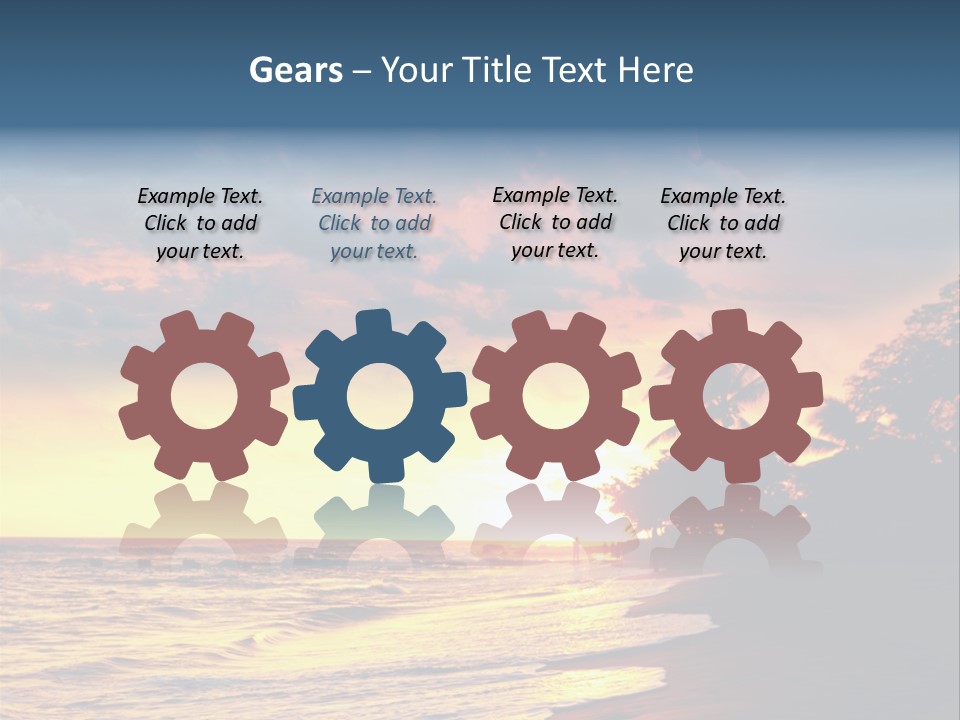 Ocean Duck Tropical Beach PowerPoint Template