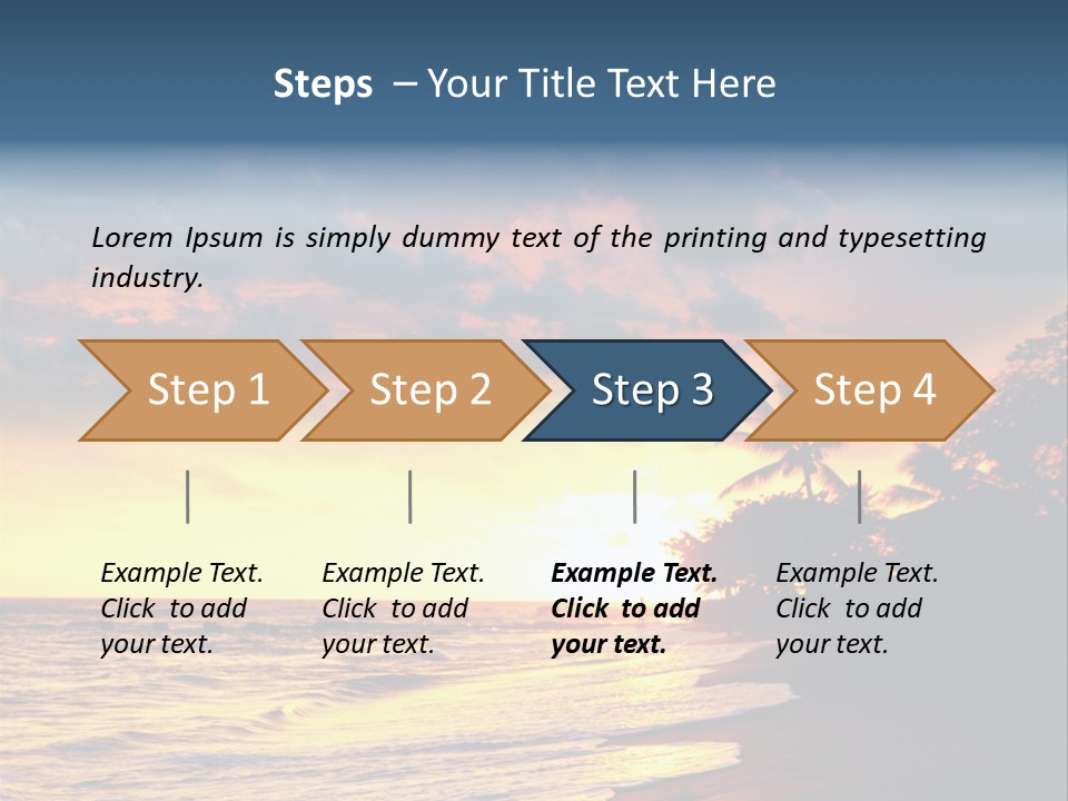 Ocean Duck Tropical Beach PowerPoint Template