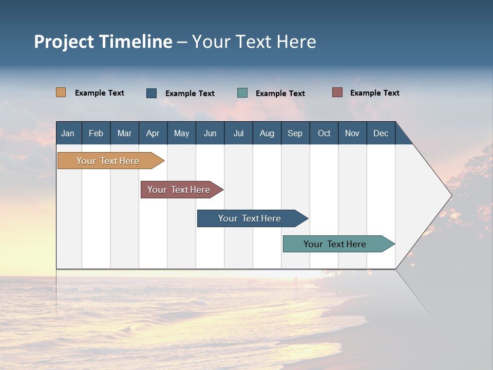 Ocean Duck Tropical Beach PowerPoint Template