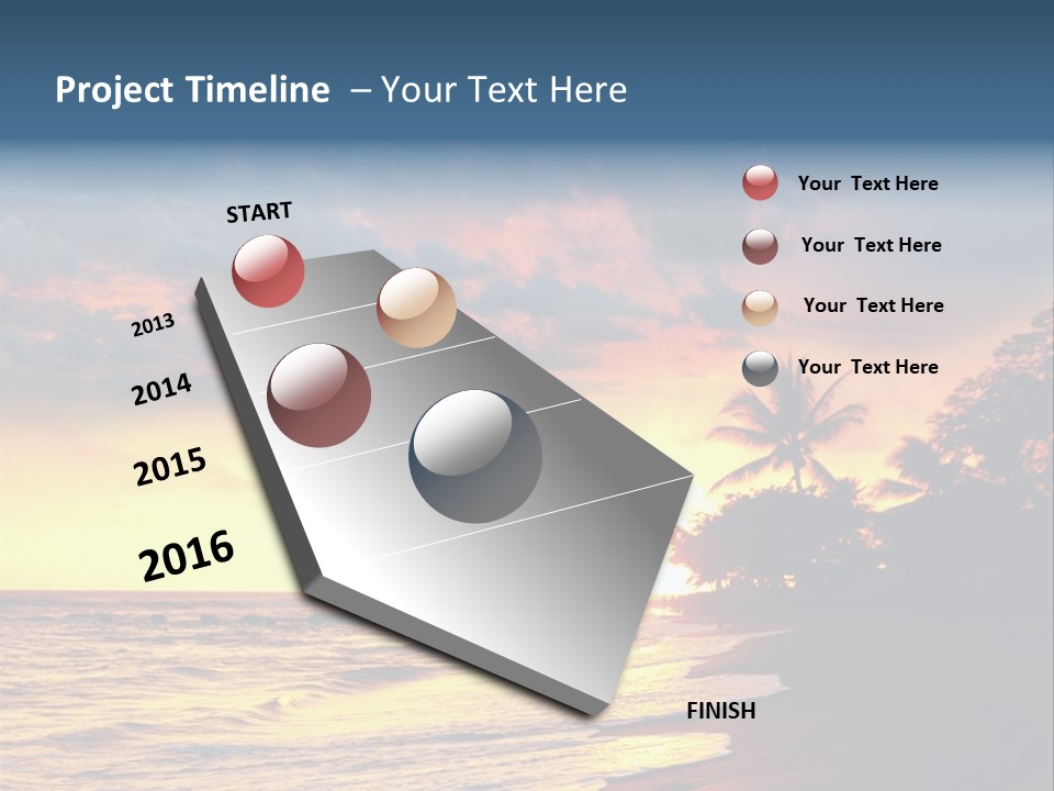 Ocean Duck Tropical Beach PowerPoint Template