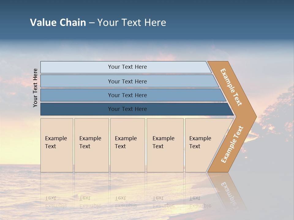 Ocean Duck Tropical Beach PowerPoint Template