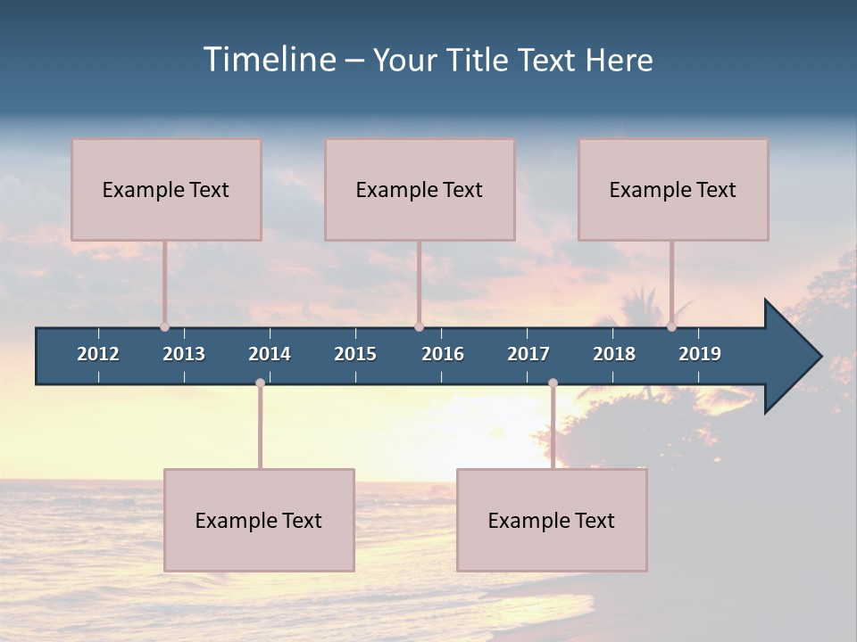 Ocean Duck Tropical Beach PowerPoint Template