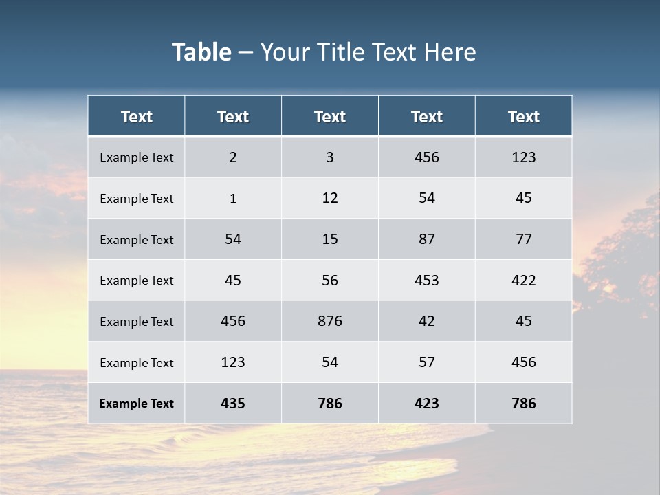Ocean Duck Tropical Beach PowerPoint Template