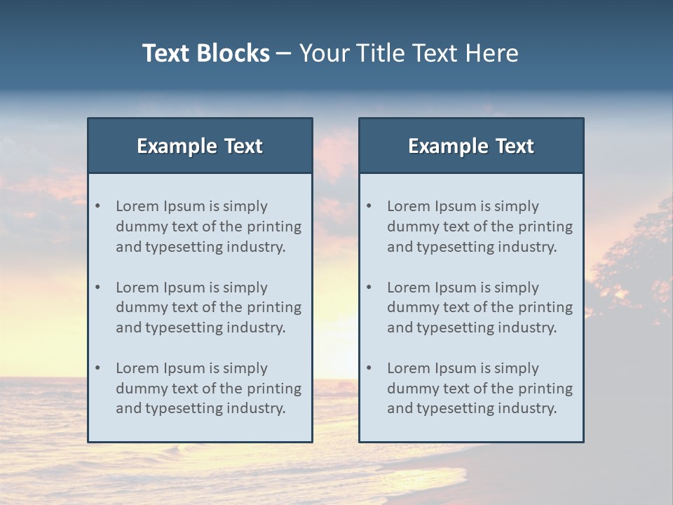 Ocean Duck Tropical Beach PowerPoint Template