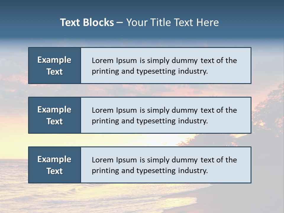 Ocean Duck Tropical Beach PowerPoint Template