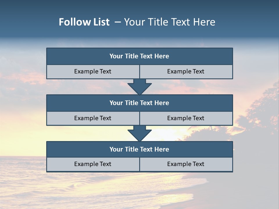 Ocean Duck Tropical Beach PowerPoint Template