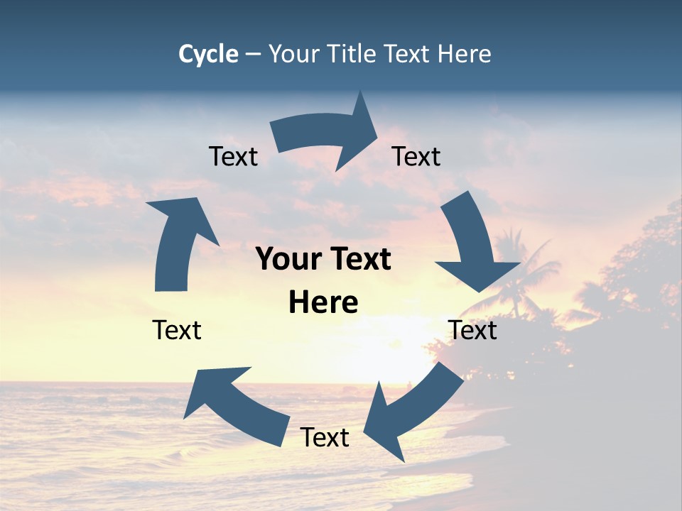 Ocean Duck Tropical Beach PowerPoint Template