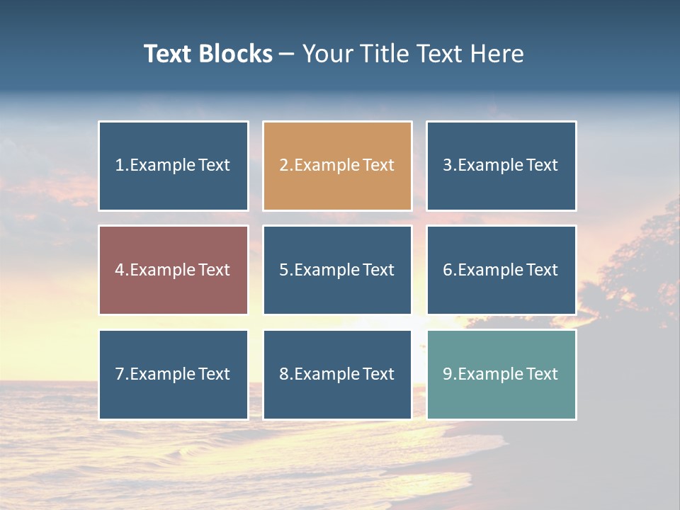 Ocean Duck Tropical Beach PowerPoint Template