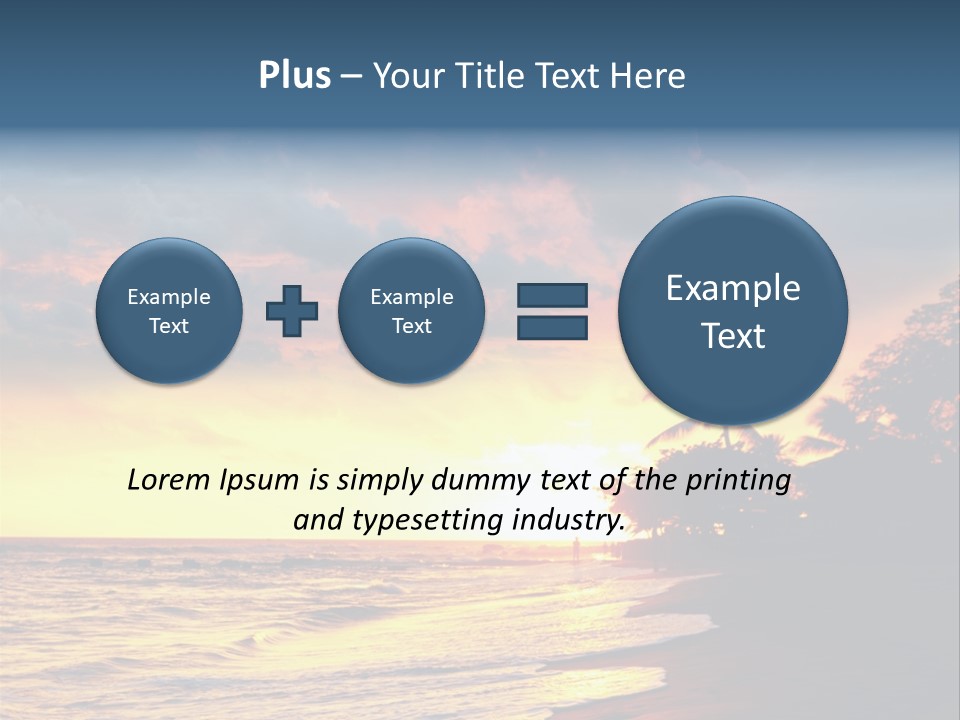Ocean Duck Tropical Beach PowerPoint Template