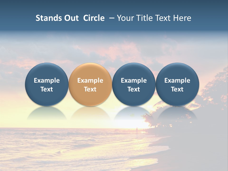 Ocean Duck Tropical Beach PowerPoint Template