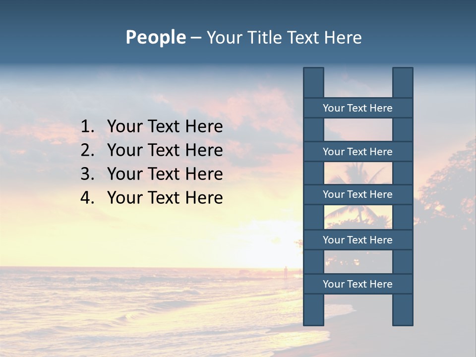 Ocean Duck Tropical Beach PowerPoint Template