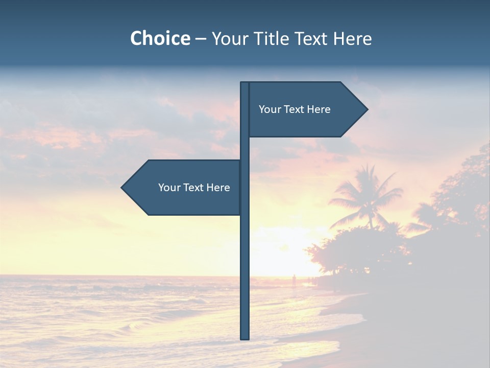 Ocean Duck Tropical Beach PowerPoint Template