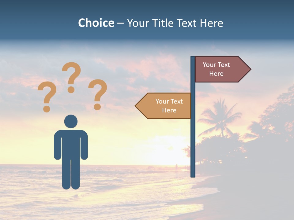 Ocean Duck Tropical Beach PowerPoint Template