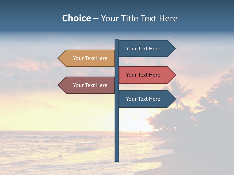 Ocean Duck Tropical Beach PowerPoint Template