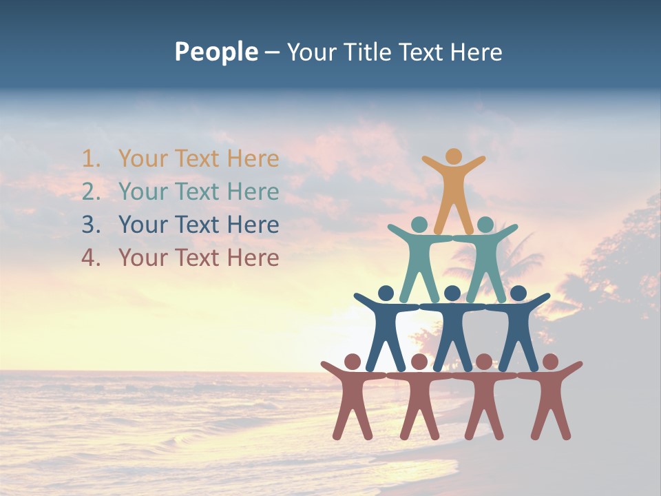 Ocean Duck Tropical Beach PowerPoint Template