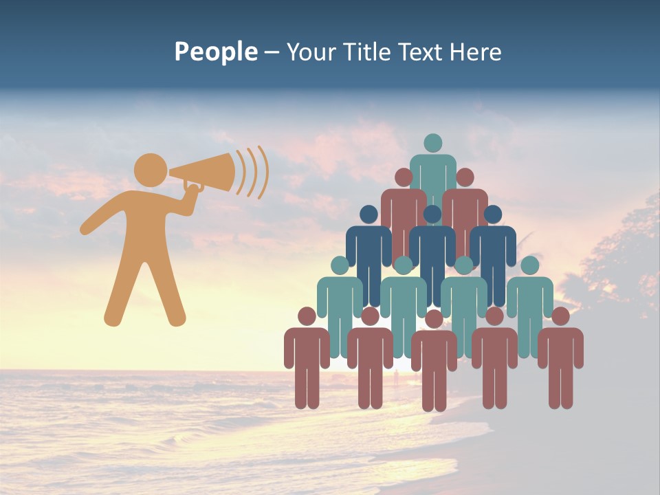 Ocean Duck Tropical Beach PowerPoint Template