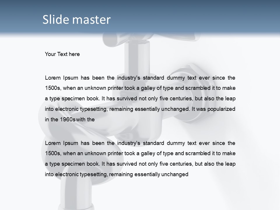 Leak Symbol Economy PowerPoint Template