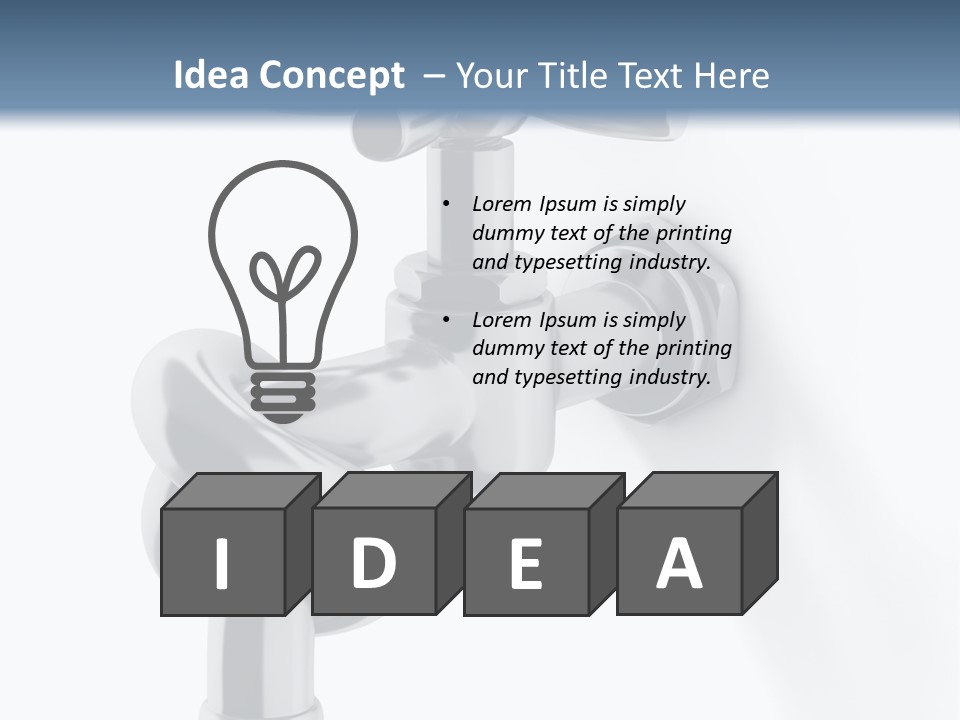 Leak Symbol Economy PowerPoint Template