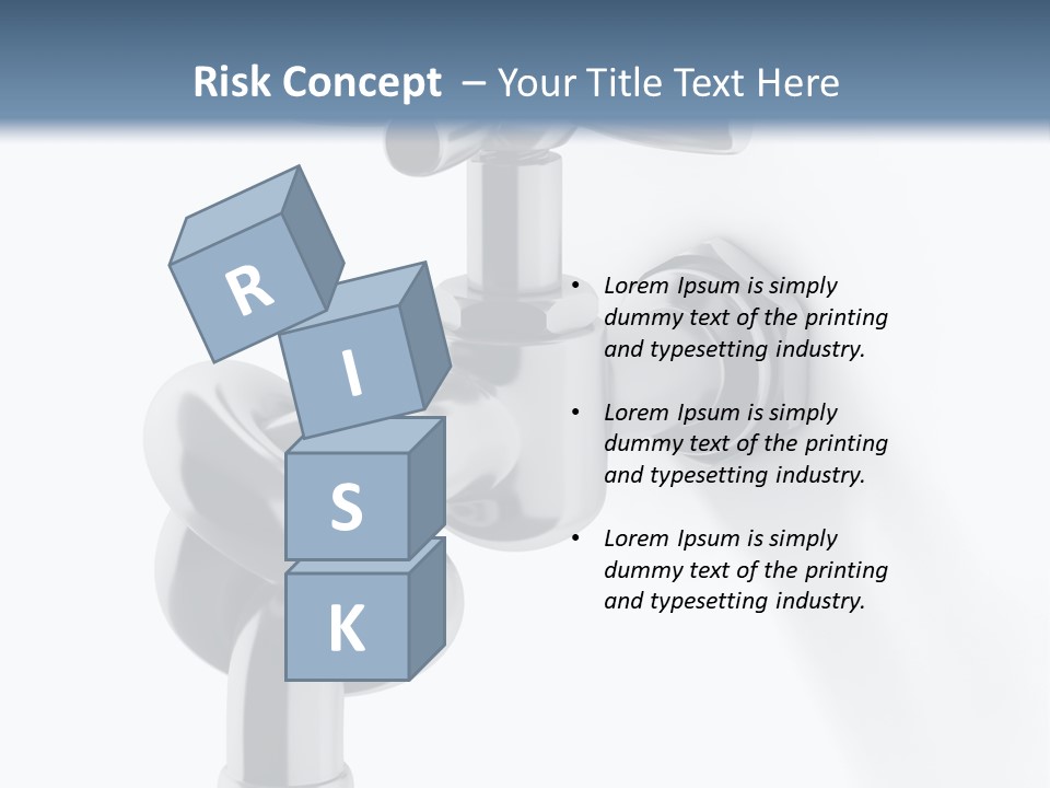 Leak Symbol Economy PowerPoint Template