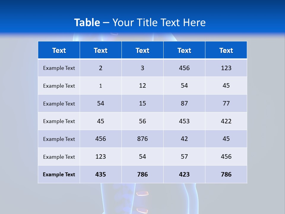 Detail Background Physical PowerPoint Template