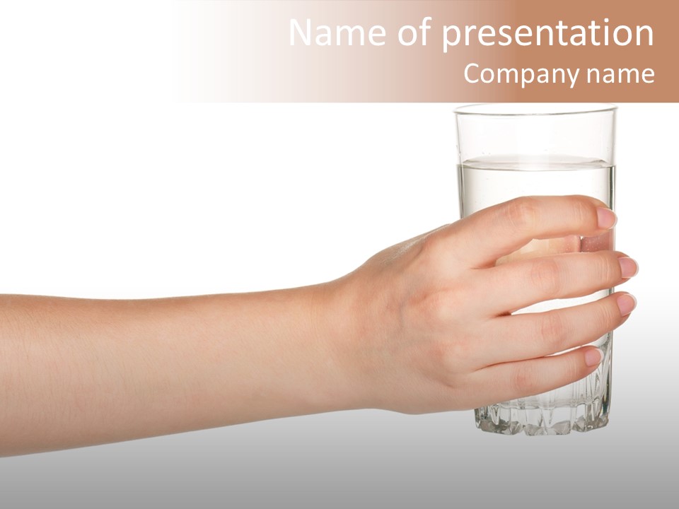 Drink Crystal Single PowerPoint Template