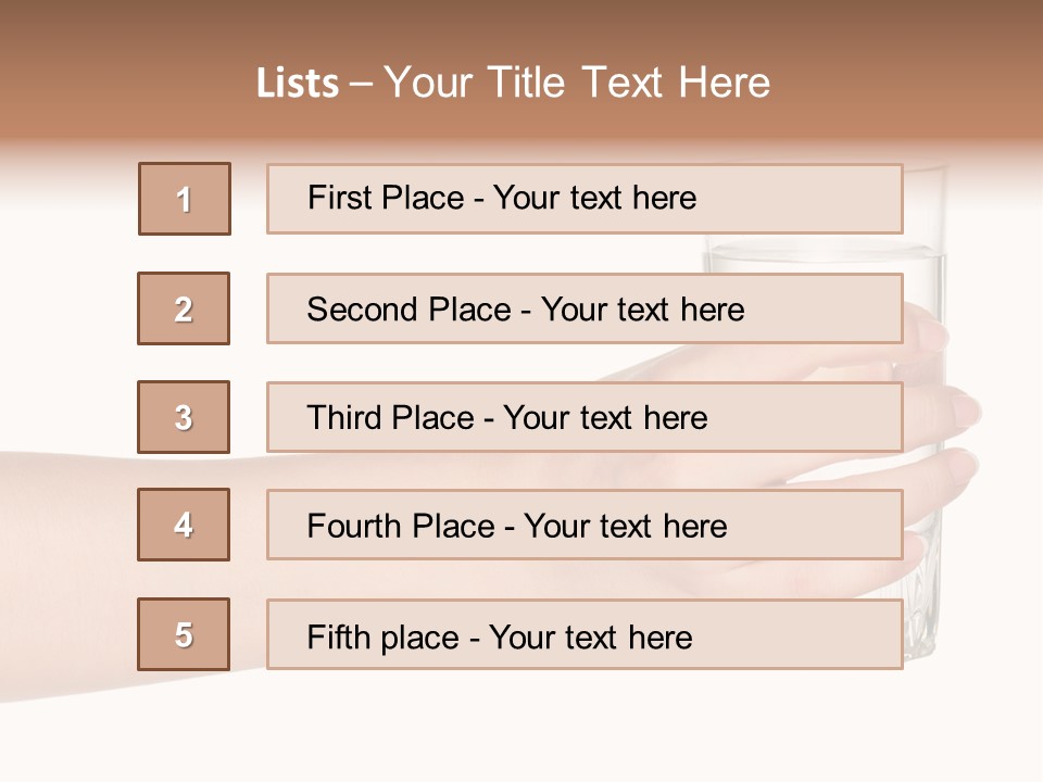 Drink Crystal Single PowerPoint Template