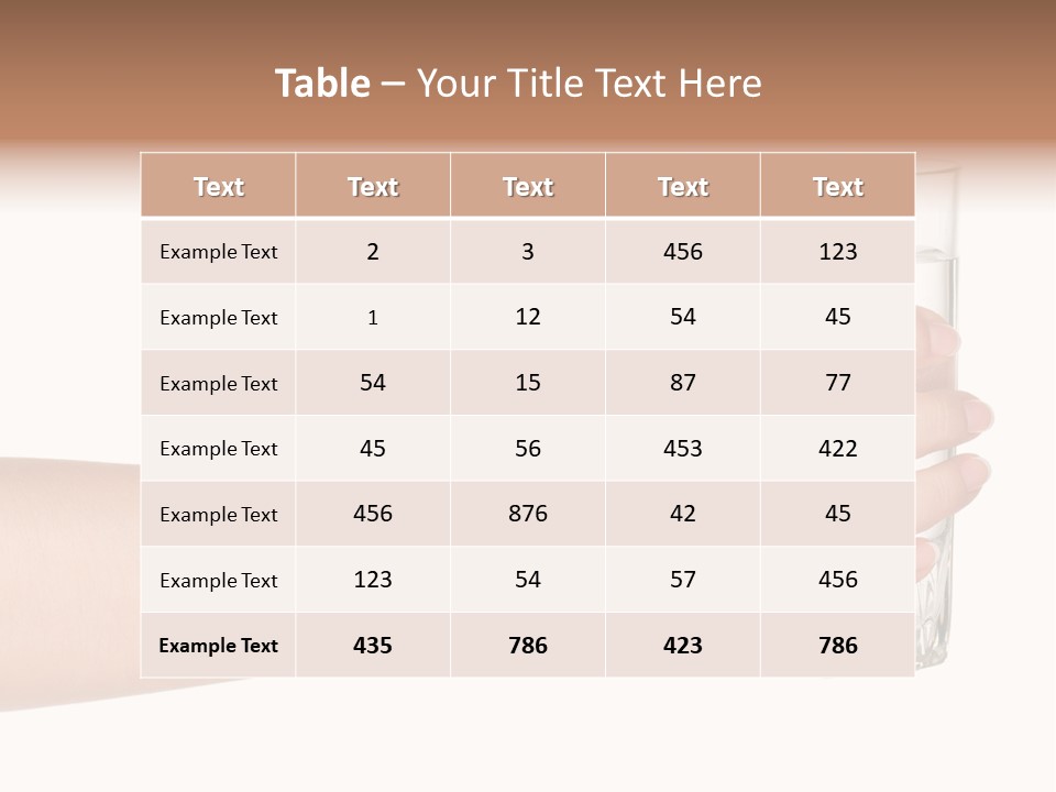 Drink Crystal Single PowerPoint Template