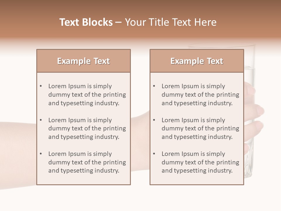 Drink Crystal Single PowerPoint Template
