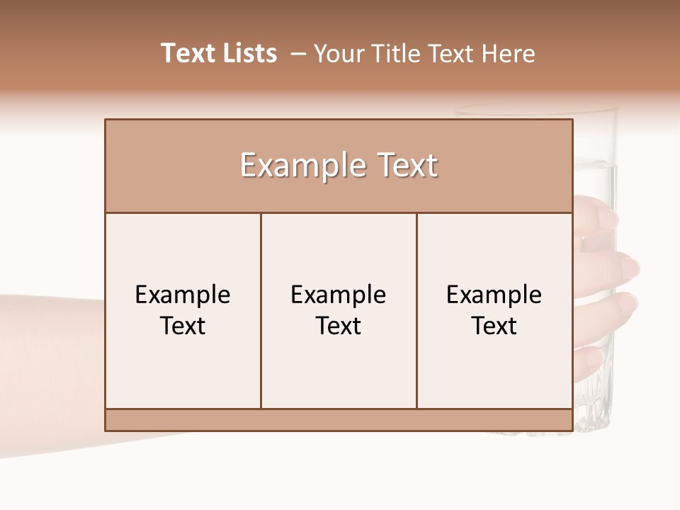 Drink Crystal Single PowerPoint Template