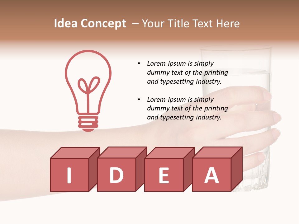 Drink Crystal Single PowerPoint Template