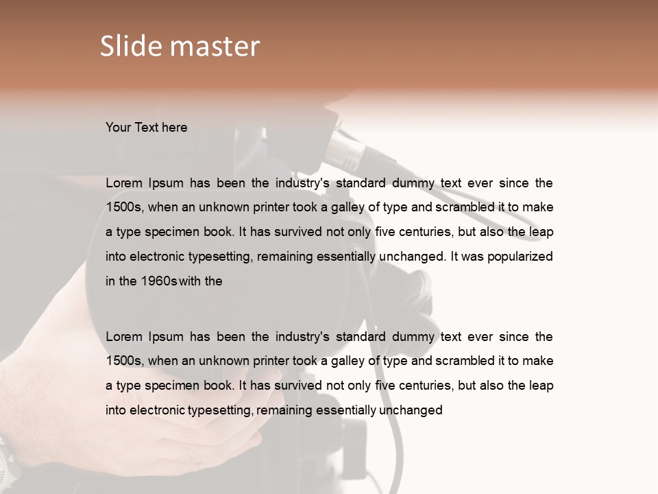 Videomaker Television Shoot PowerPoint Template