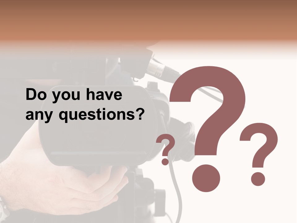 Videomaker Television Shoot PowerPoint Template