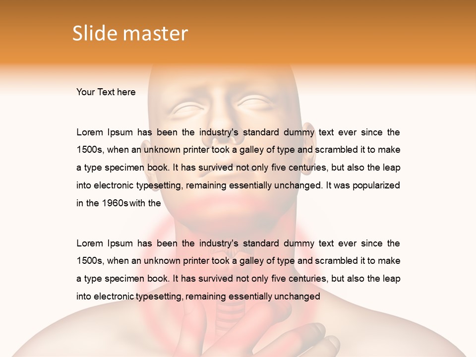 Gripe Cure Trachea PowerPoint Template
