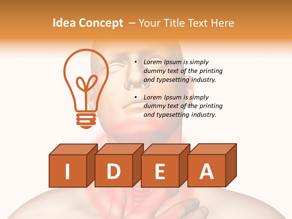 Gripe Cure Trachea PowerPoint Template