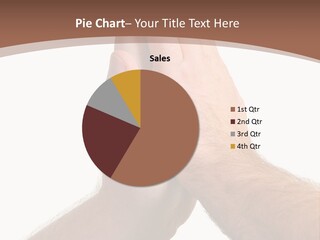 Two Hands Holding Each Other With A Brown Background PowerPoint Template