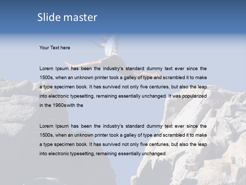 Teen Enjoying Acrobat PowerPoint Template