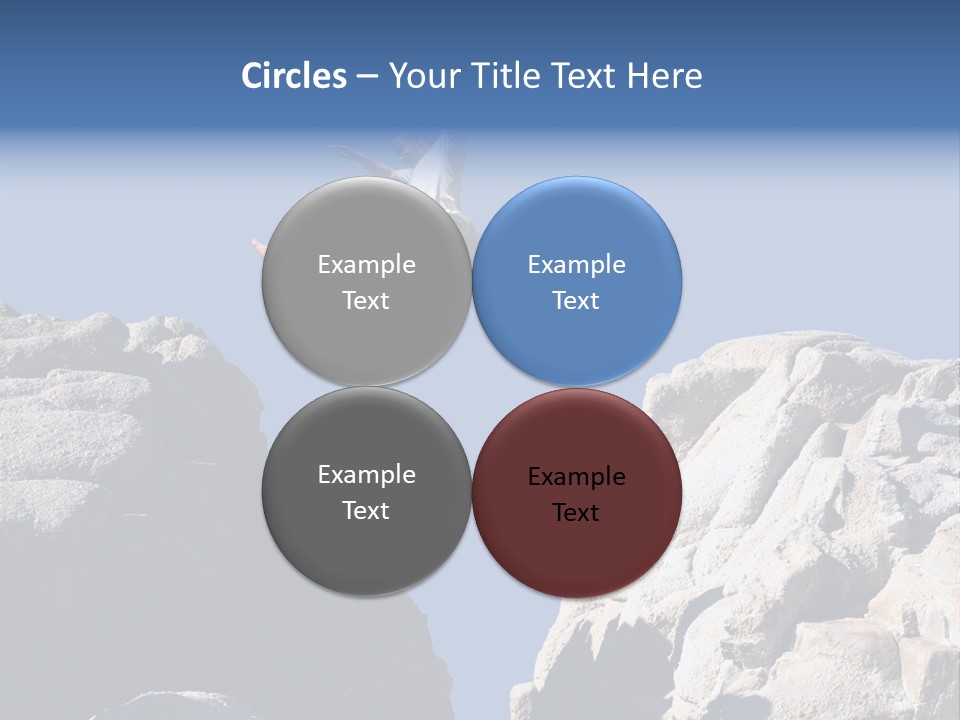 Teen Enjoying Acrobat PowerPoint Template