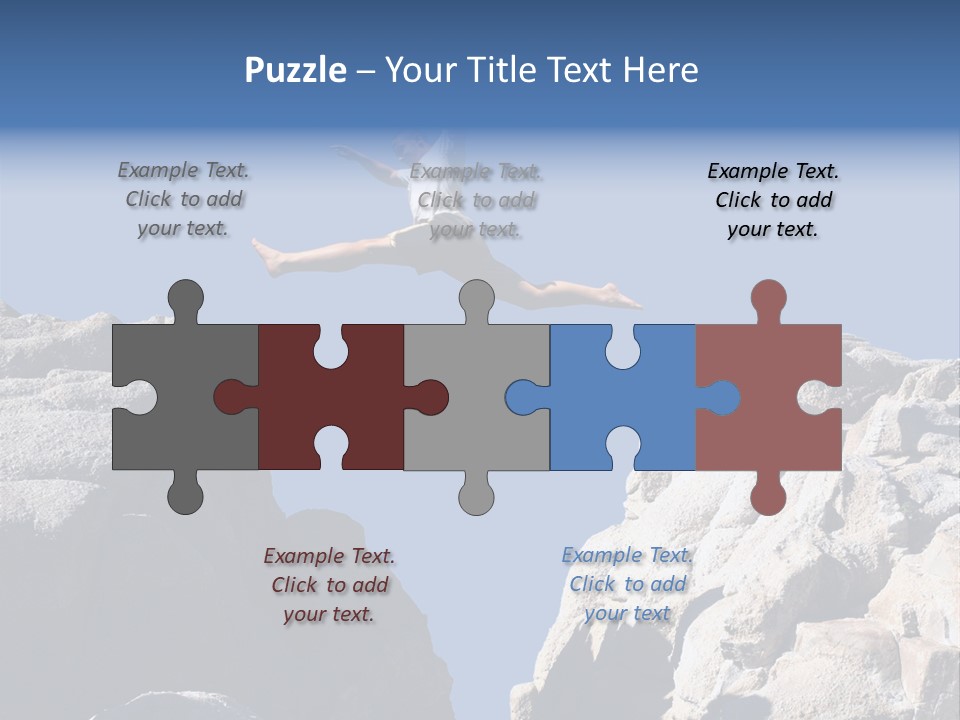 Teen Enjoying Acrobat PowerPoint Template