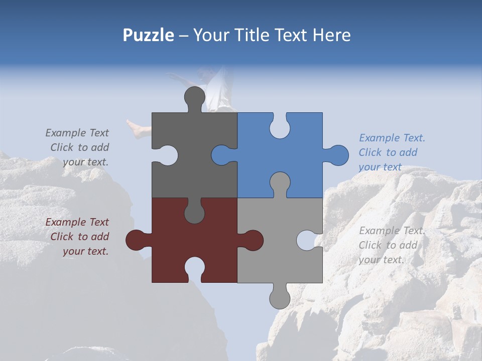 Teen Enjoying Acrobat PowerPoint Template