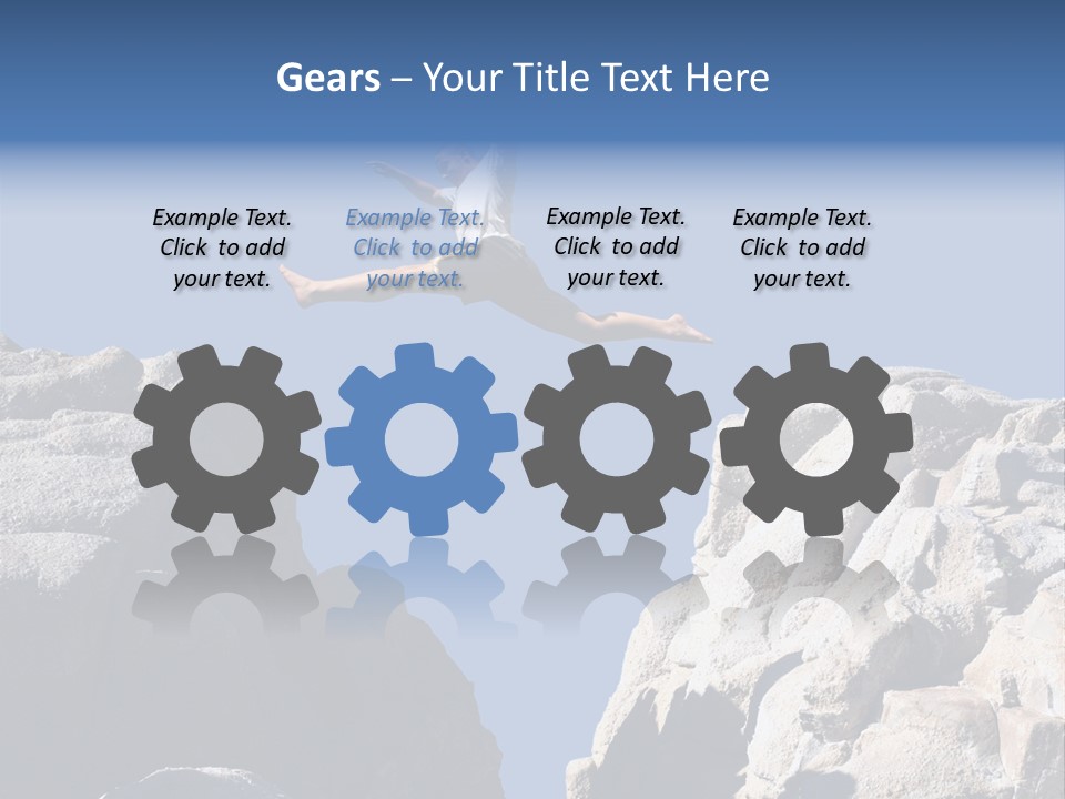 Teen Enjoying Acrobat PowerPoint Template