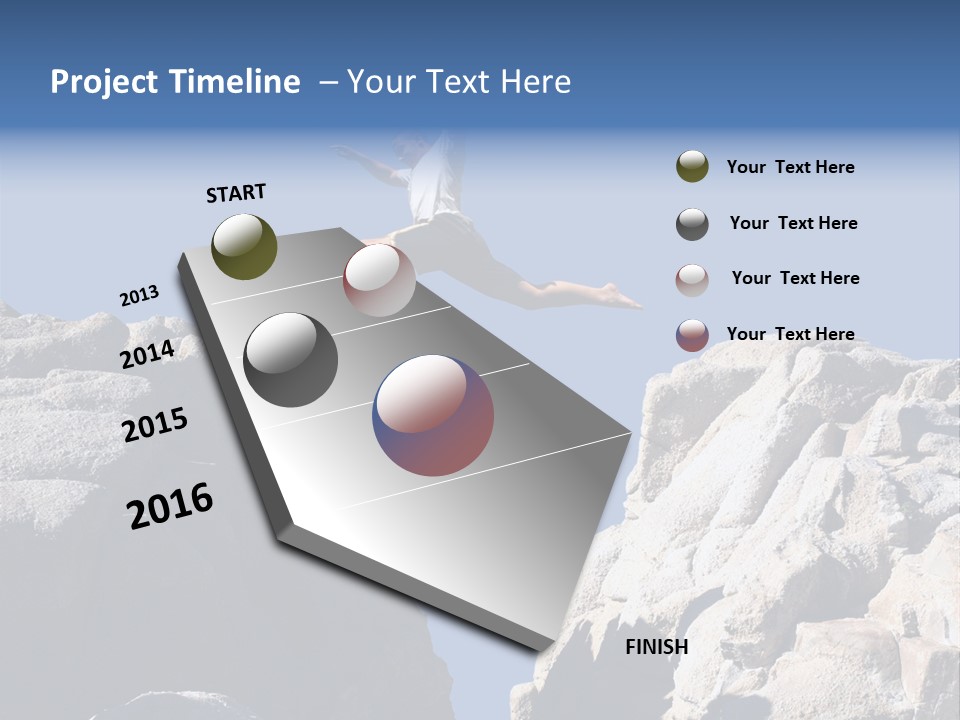 Teen Enjoying Acrobat PowerPoint Template