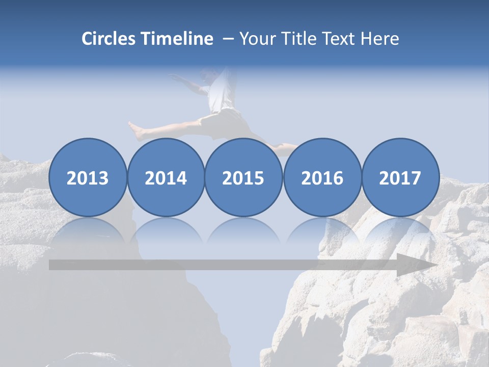 Teen Enjoying Acrobat PowerPoint Template